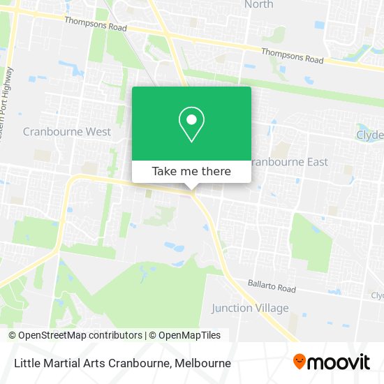 Mapa Little Martial Arts Cranbourne