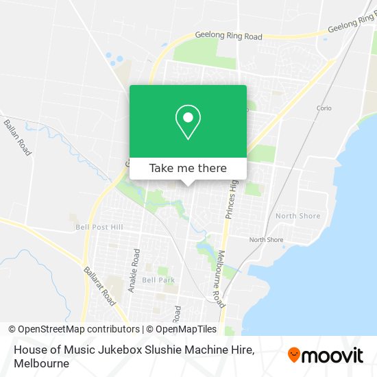 House of Music Jukebox Slushie Machine Hire map