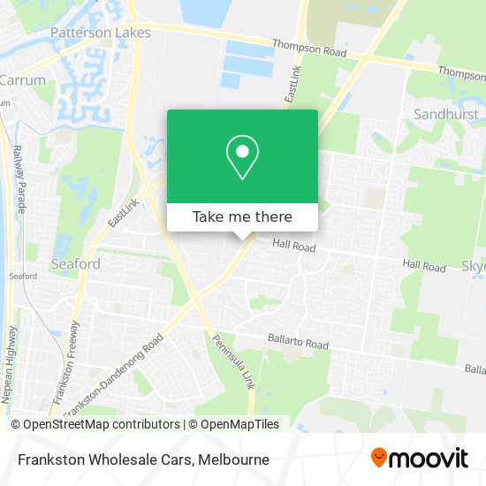 Frankston Wholesale Cars map