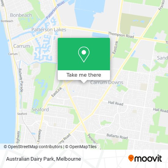 Mapa Australian Dairy Park