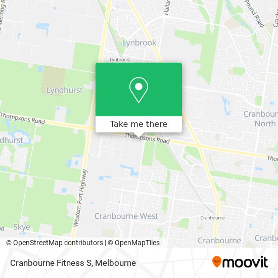 Cranbourne Fitness S map