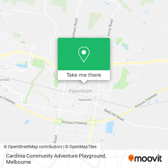 Cardinia Community Adventure Playground map