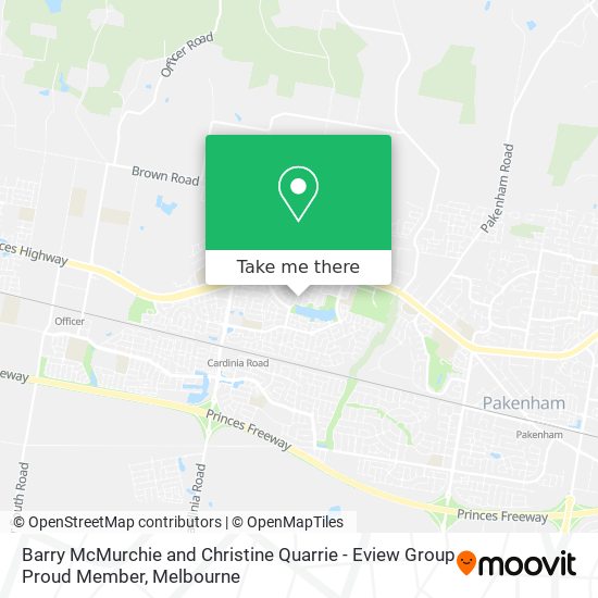 Barry McMurchie and Christine Quarrie - Eview Group Proud Member map