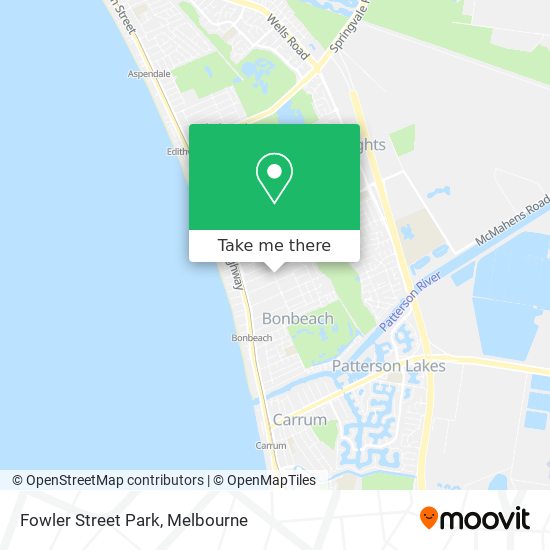 Fowler Street Park map