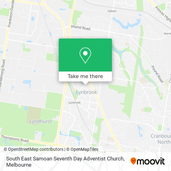 South East Samoan Seventh Day Adventist Church map