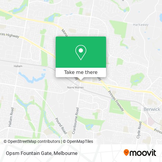 Opsm Fountain Gate map