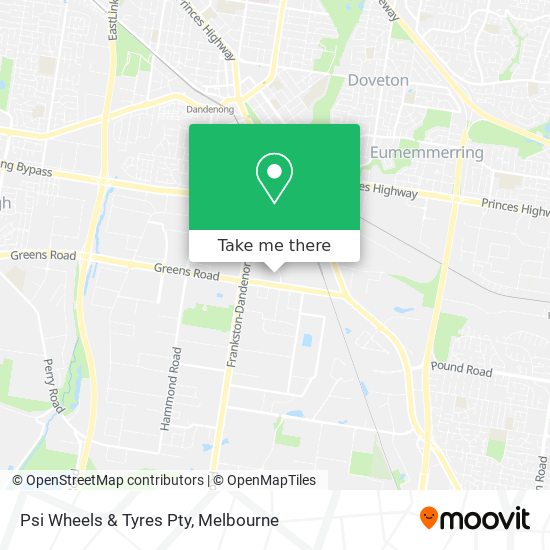 Psi Wheels & Tyres Pty map