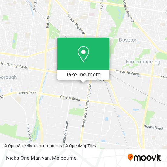 Nicks One Man van map