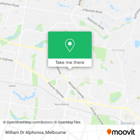 William Dr Alphonsa map