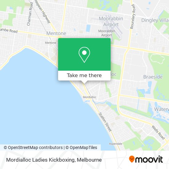 Mordialloc Ladies Kickboxing map