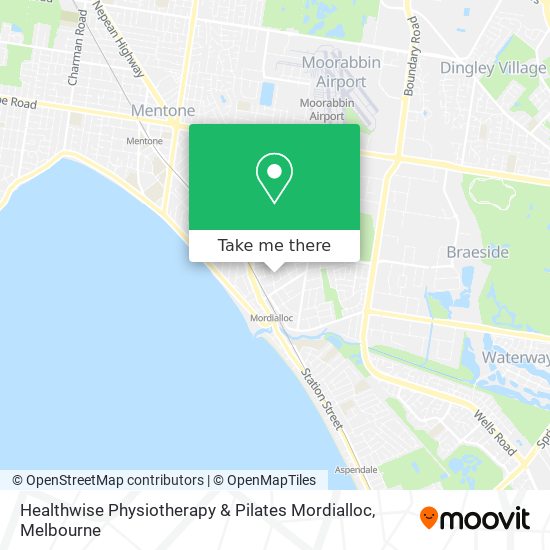 Healthwise Physiotherapy & Pilates Mordialloc map