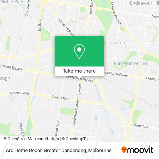 Arc Home Decor, Greater Dandenong map