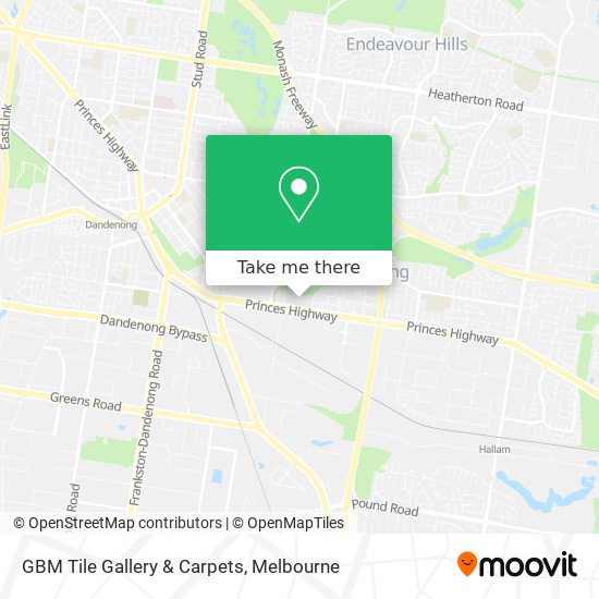 GBM Tile Gallery & Carpets map