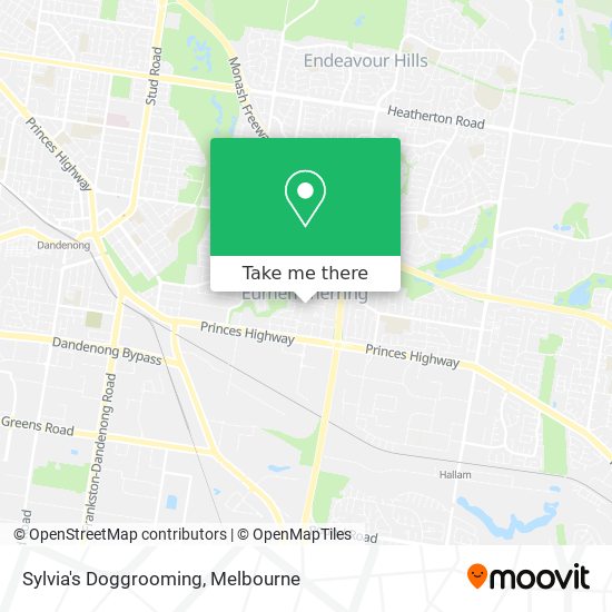 Sylvia's Doggrooming map
