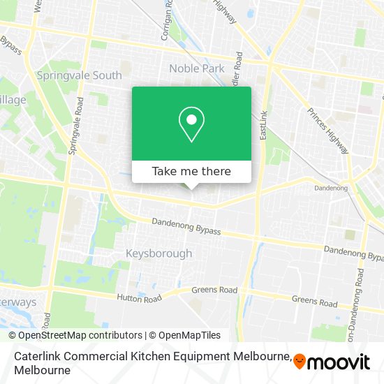 Caterlink Commercial Kitchen Equipment Melbourne map