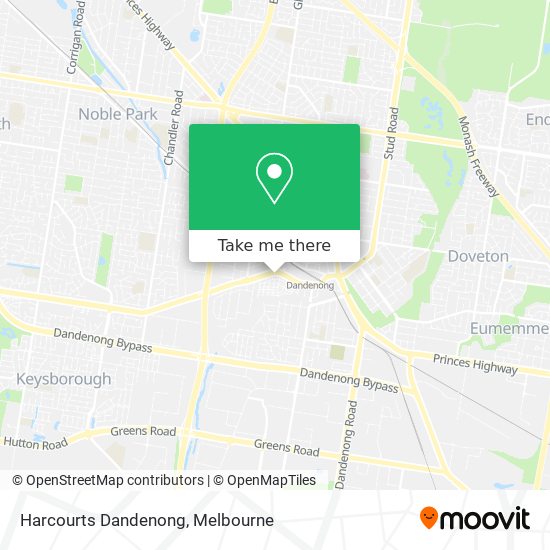 Harcourts Dandenong map