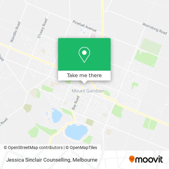 Mapa Jessica Sinclair Counselling