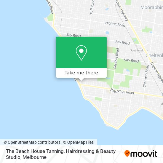 Mapa The Beach House Tanning, Hairdressing & Beauty Studio