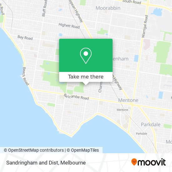 Sandringham and Dist map