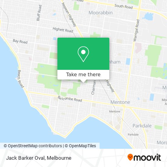 Jack Barker Oval map