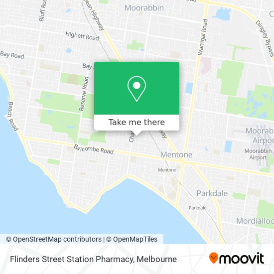 Flinders Street Station Pharmacy map