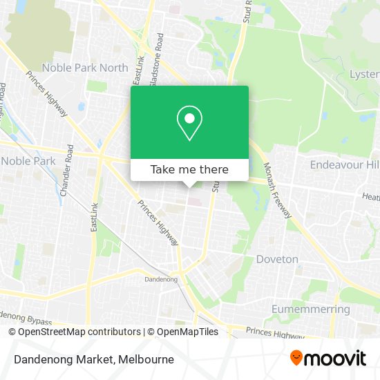 Dandenong Market map