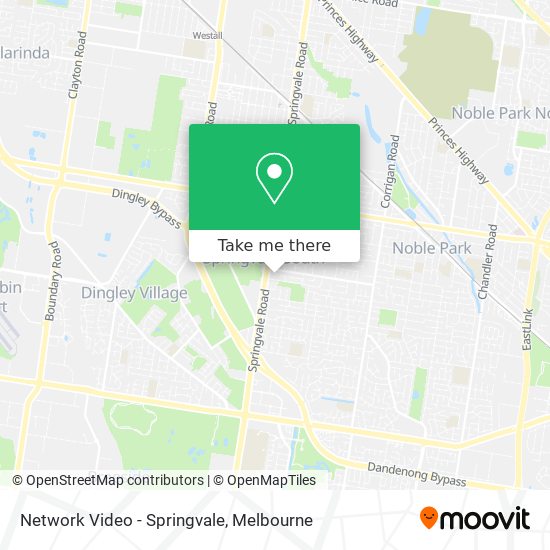 Mapa Network Video - Springvale