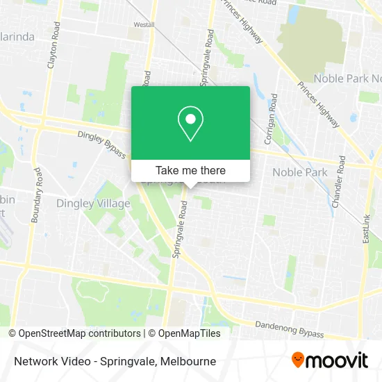 Network Video - Springvale map