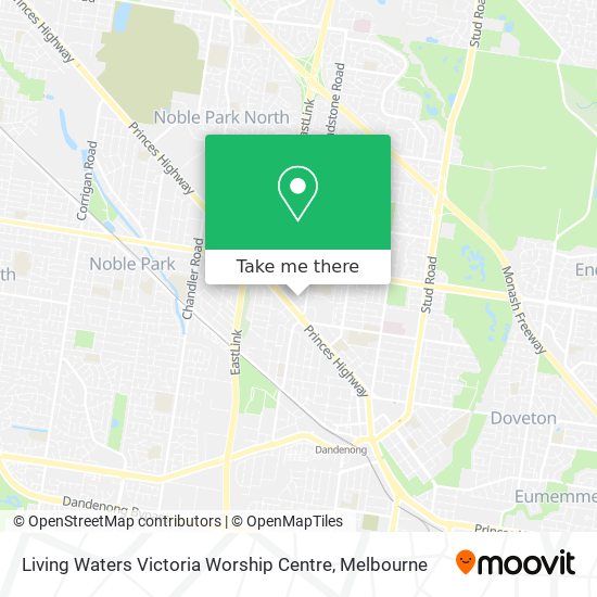 Mapa Living Waters Victoria Worship Centre