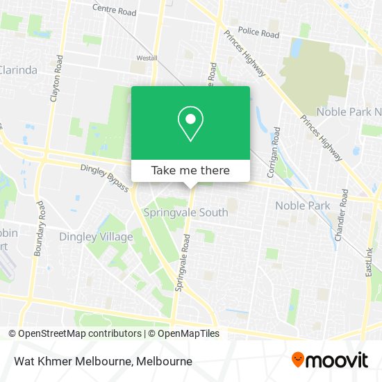 Wat Khmer Melbourne map