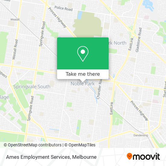 Ames Employment Services map