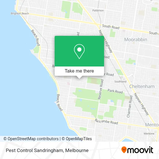 Mapa Pest Control Sandringham