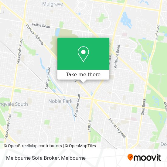 Melbourne Sofa Broker map