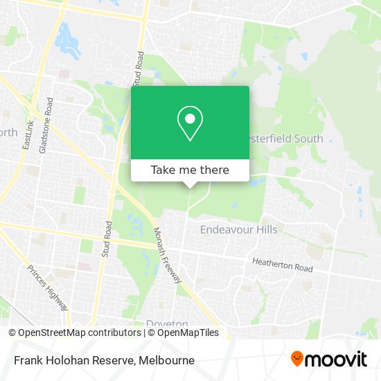 Frank Holohan Reserve map