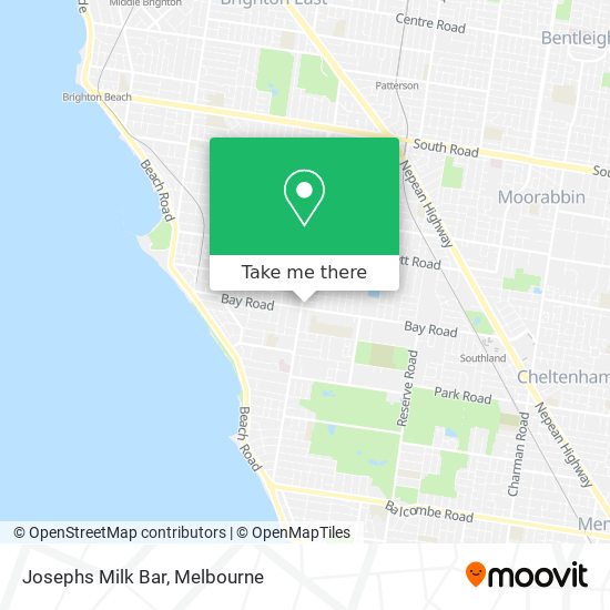 Josephs Milk Bar map