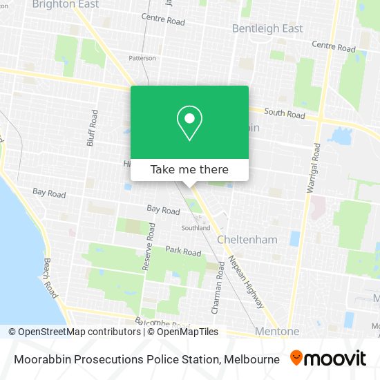 Moorabbin Prosecutions Police Station map