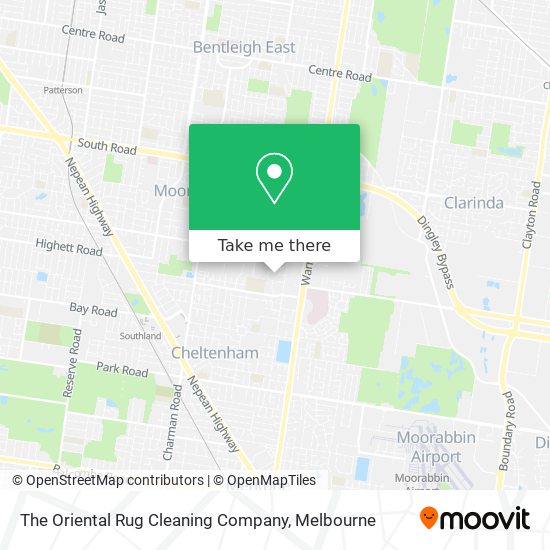 Mapa The Oriental Rug Cleaning Company