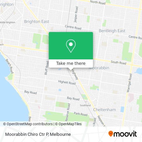 Mapa Moorabbin Chiro Ctr P