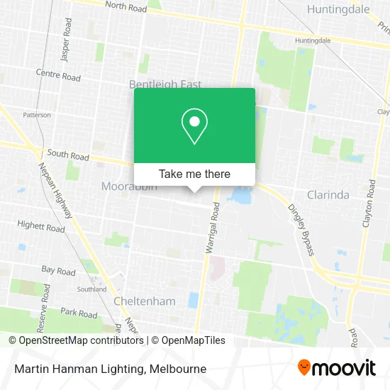Martin Hanman Lighting map