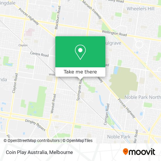 Coin Play Australia map