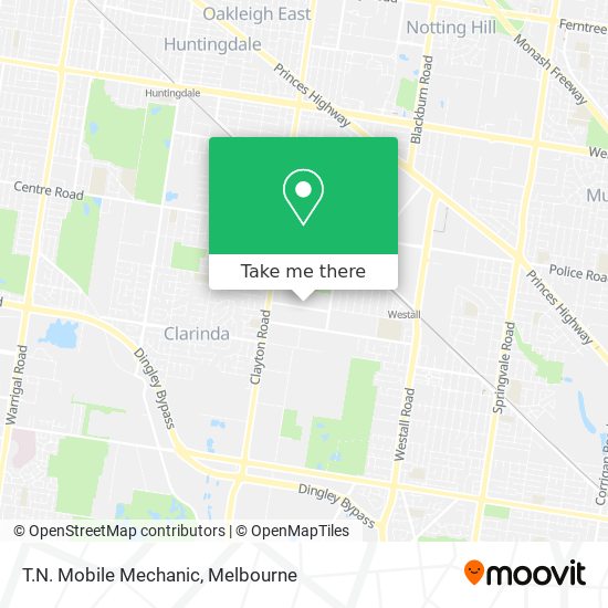 T.N. Mobile Mechanic map
