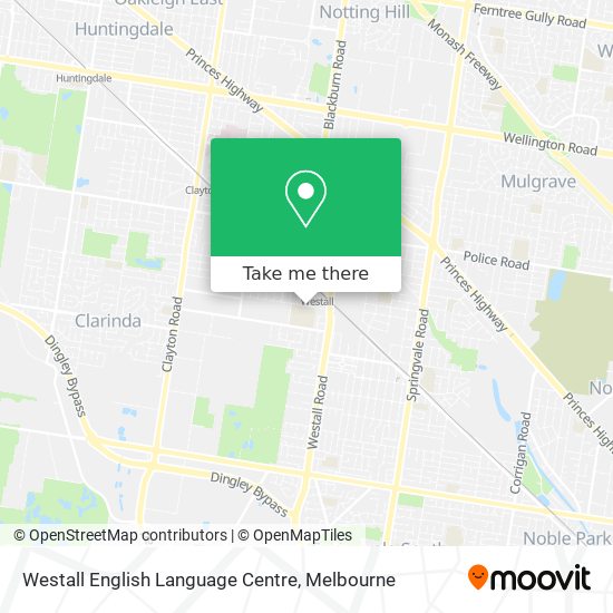 Westall English Language Centre map