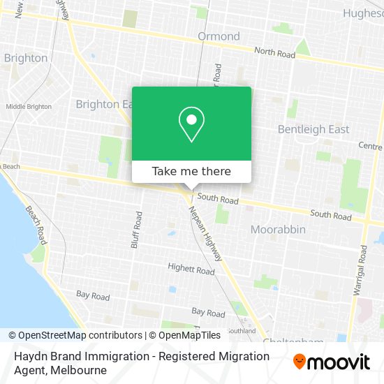 Haydn Brand Immigration - Registered Migration Agent map