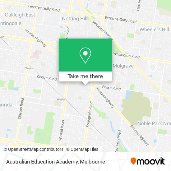 Australian Education Academy map