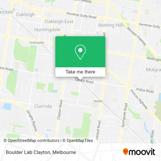 Mapa Boulder Lab Clayton