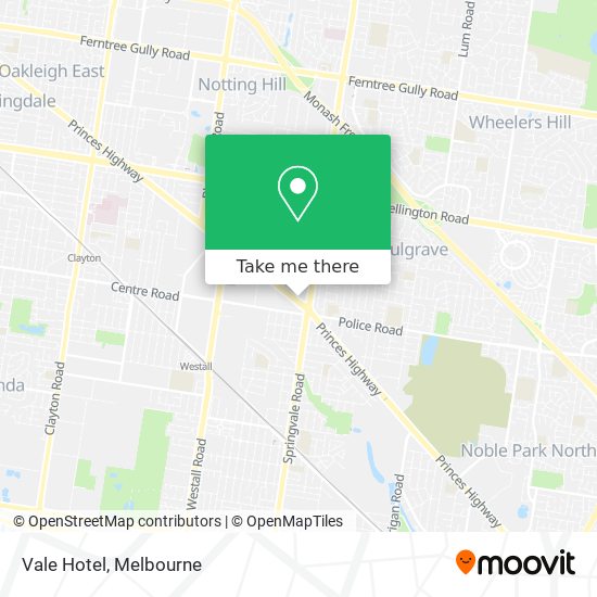 Vale Hotel map