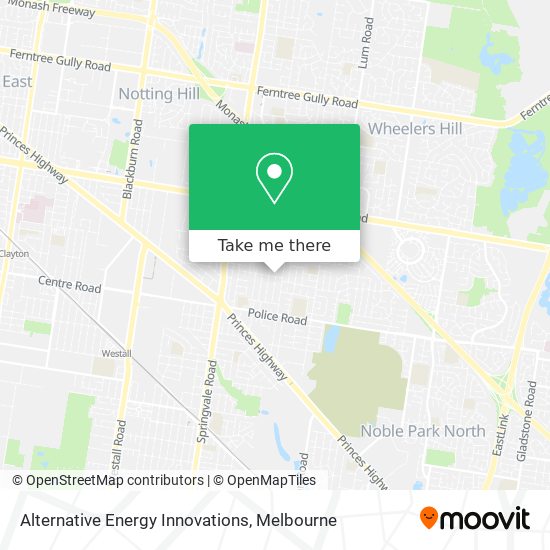 Alternative Energy Innovations map