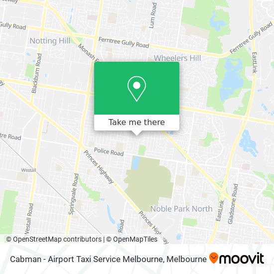 Cabman - Airport Taxi Service Melbourne map