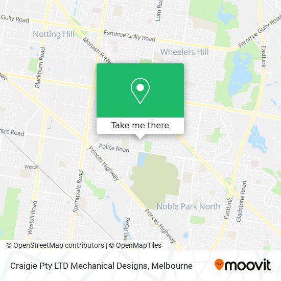 Craigie Pty LTD Mechanical Designs map