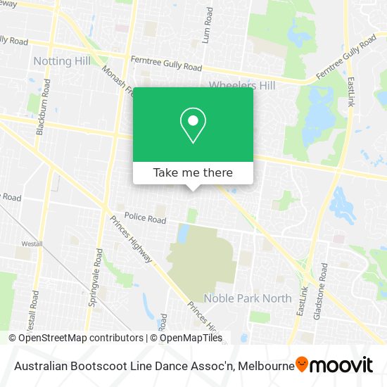 Australian Bootscoot Line Dance Assoc'n map